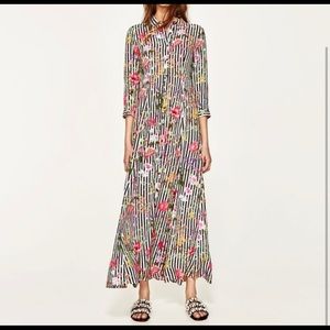 🌷 Zara Maxi Dress Floral Design